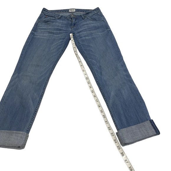 Hudson Bacara Straight Leg Cropped Cuffed Jeans Size‎ 25 - Picture 9 of 11